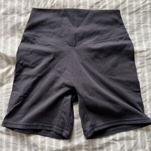 High-Rise Black Bike Shorts for Women